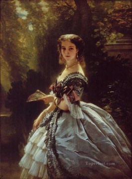  royalty Oil Painting - Princess Elizabeth Esperovna Belosselsky Belosenky Princess Troubetskoi royalty portrait Franz Xaver Winterhalter
